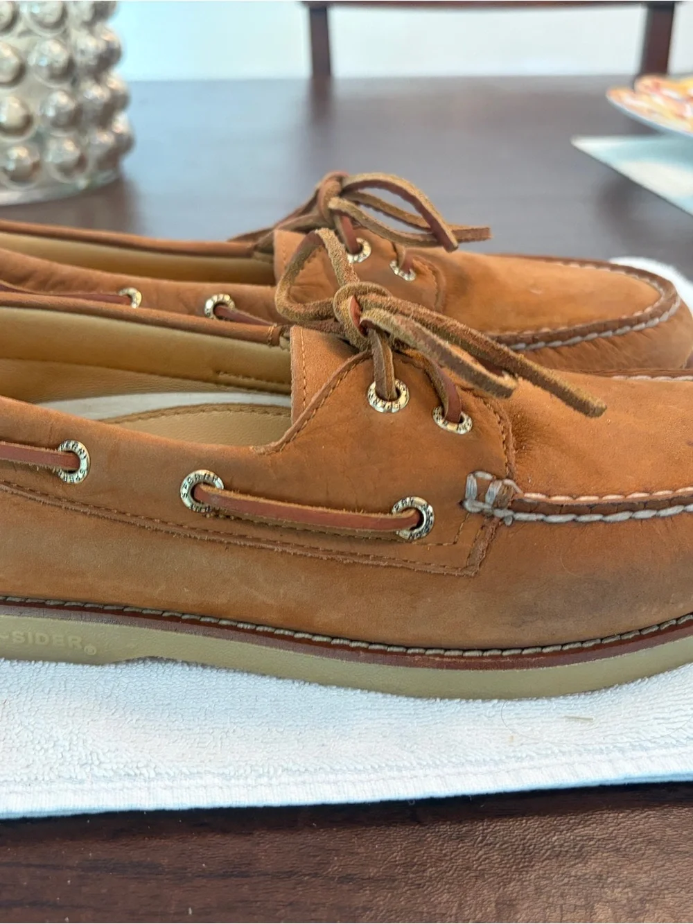 Sperry Men's Leather Boat Shoes in Brown/Tan